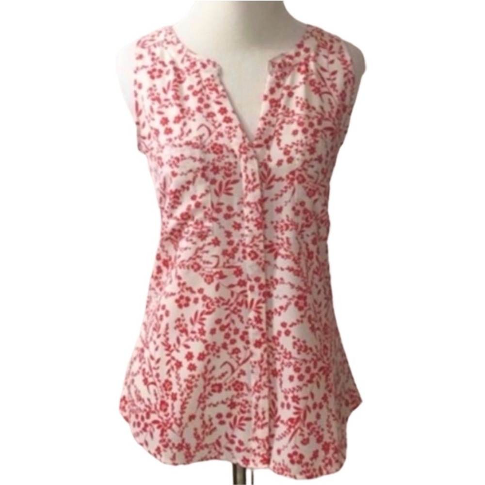 Sanctuary floral burton down sleeveless blouse S